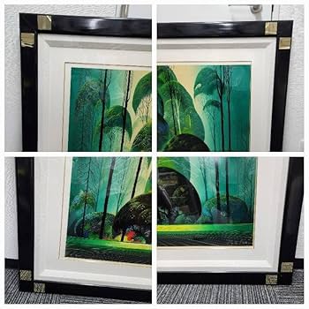 アイベン・アール　 グリーン フォレスト Amazon.co.jp: EYVIND EARLE アイベン アール 版画 2点セット